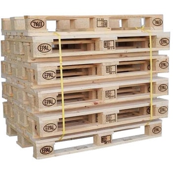 ヨーロッパ標準サイズ木製パレット ユーロパレット(EURO Pallet 800x1200x144mm) ホワイトバリーン
