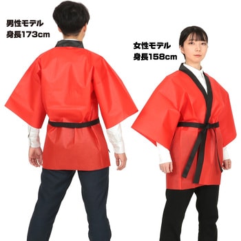 カラー不織布ハッピ 大人用 L アーテック(学校教材・教育玩具)