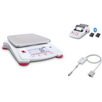 ポータブル天びん(スカウトSPXシリーズ)+プリンタ(Bluetoothモデル)+RS232インターフェイスキットセット オーハウス