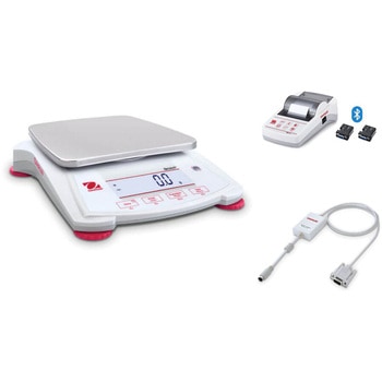 ポータブル天びん(スカウトSPXシリーズ)+プリンタ(Bluetoothモデル)+RS232インターフェイスキットセット オーハウス