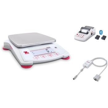 ポータブル天びん(スカウトSPXシリーズ)+プリンタ(Bluetoothモデル)+RS232インターフェイスキットセット オーハウス