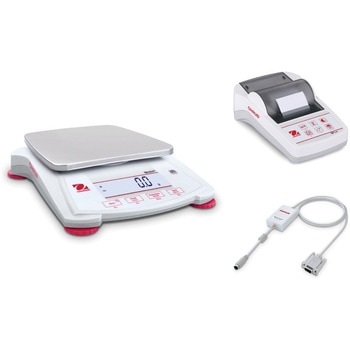 ポータブル天びん(スカウトSPXシリーズ)+プリンタ+RS232インターフェイスキットセット オーハウス