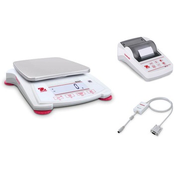 ポータブル天びん(スカウトSPXシリーズ)+プリンタ+RS232インターフェイスキットセット オーハウス