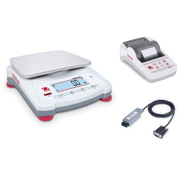 ポータブル天びん(ナビゲーターシリーズ)+プリンタ+RS232インターフェイスキットセット オーハウス
