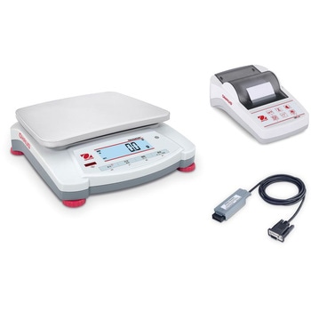 ポータブル天びん(ナビゲーターシリーズ)+プリンタ+RS232インターフェイスキットセット オーハウス