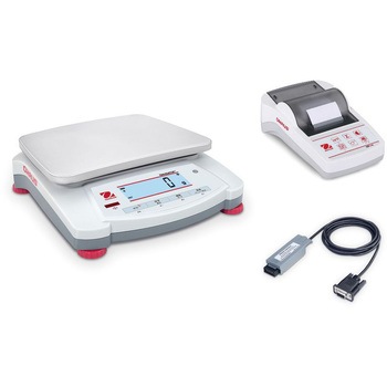 ポータブル天びん(ナビゲーターシリーズ)+プリンタ+RS232インターフェイスキットセット オーハウス