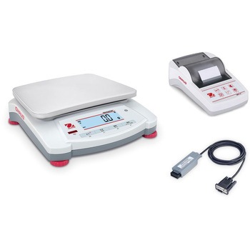 ポータブル天びん(ナビゲーターシリーズ)+プリンタ+RS232インターフェイスキットセット オーハウス