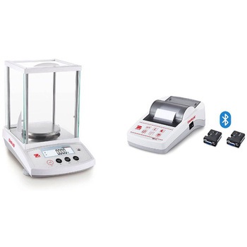 上皿天びん(パイオニアPRシリーズ)+プリンタ(Bluetoothモデル)セット オーハウス