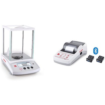 上皿天びん(パイオニアPRシリーズ)+プリンタ(Bluetoothモデル)セット オーハウス