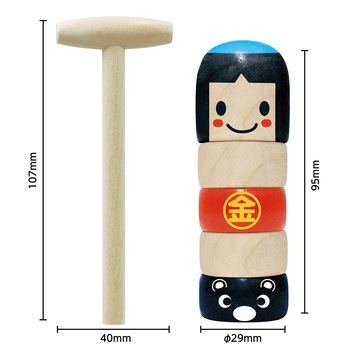 金太郎だるま落し(木製玩具) アーテック(学校教材・教育玩具)
