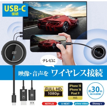 ワイヤレスHDMI送受信機(USB-C to HDMI) ラトックシステム