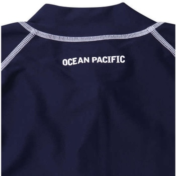 大きいサイズ 半袖フルジップラッシュガード OCEAN PACIFIC