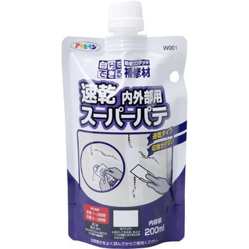 W001 ワンタッチ 速乾スーパーパテ 1個(200mL) アサヒペン 【通販