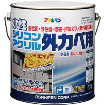水性シリコンアクリル外かべ用 1缶(3kg) アサヒペン 【通販サイト