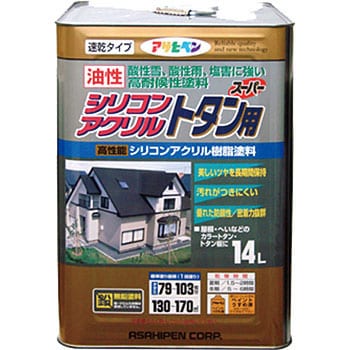 シリコンアクリルトタン用 1缶(14L) アサヒペン 【通販サイトMonotaRO】