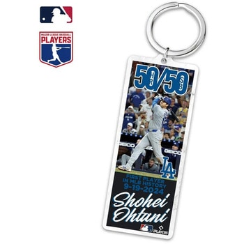 MLB公式ライセンス 大谷翔平 ドジャース キーホルダー 50/50達成記念 ファミリー・ライフ