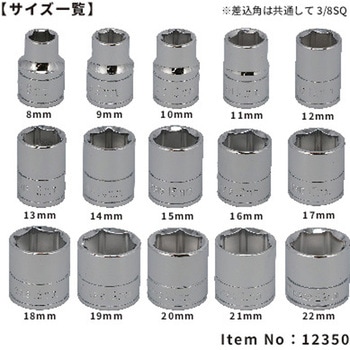3/8DR  ソケットセット SIGNET(シグネット)