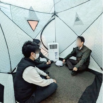 熱中症対策 涼テント YAMAZEN(山善)