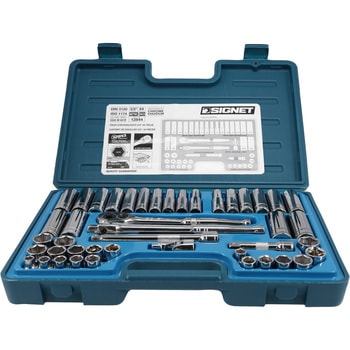 12844 3/8DR MM・インチ ソケットレンチセット 1セット(44個