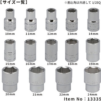 1/2DR ソケットセット ホルダー付 SIGNET(シグネット)