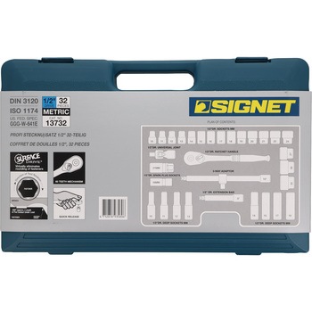 13732 1/2DR MM ソケットレンチセット 1セット(32個) SIGNET