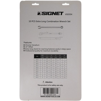 超ロングコンビネーションレンチセット SIGNET(シグネット)