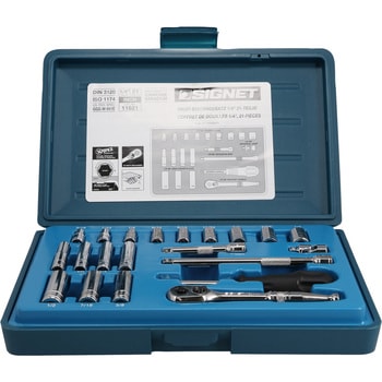 1/4DR 21PC インチ ソケットレンチセット SIGNET(シグネット)