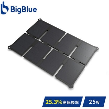 太陽光充電器 25W 手のひらサイズ Bigblue Tech(ビッグブルーテック)