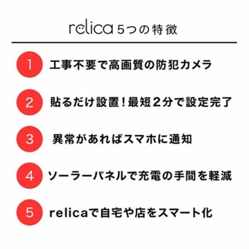 ソーラーチャージ モバイルスマートカメラ relicaG3 SREE(スリー)