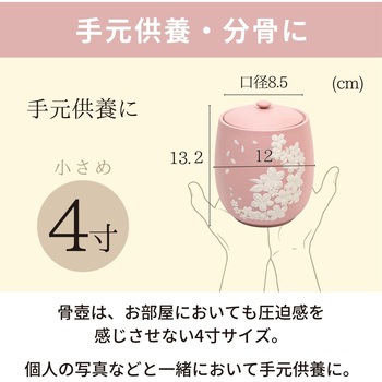 カメオ桜 ピンク4寸 フィットポスト
