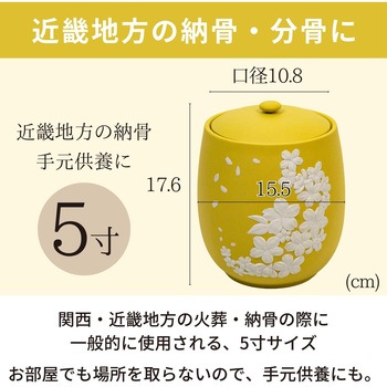 カメオ桜 イエロー5寸 フィットポスト