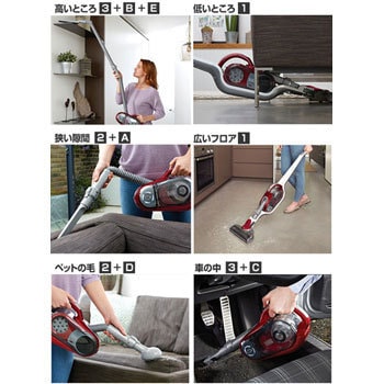 BLACK＆DECKER CS3250-W充電式スティック＆ハンディクリーナー