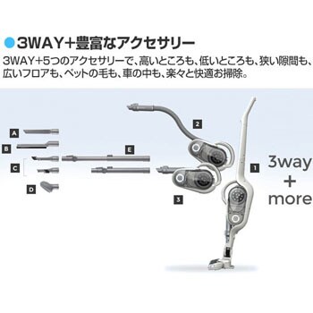 コードレス 2in1 サイクロンスティッククリーナー ORA