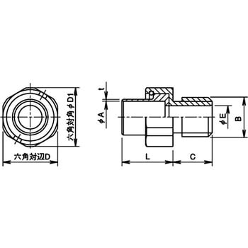 LFFフレキ用コネクタ 大和電業