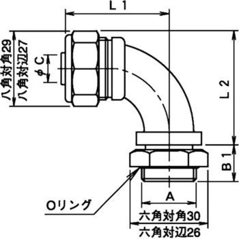 リミットSW用90°コネクタ 大和電業