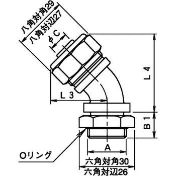 リミットSW用45°コネクタ 大和電業