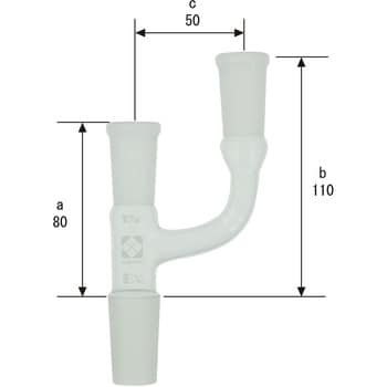 007480-1924 共通摺合連結管 二又 1個 SIBATA(柴田科学) 【通販サイト