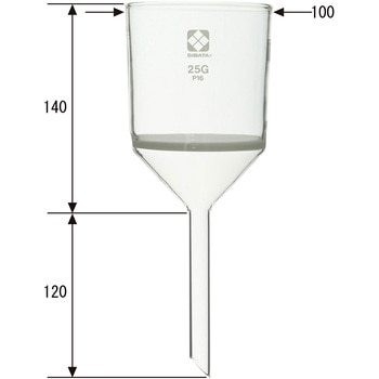ガラスろ過器 25G ブフナロート形 SIBATA(柴田科学)