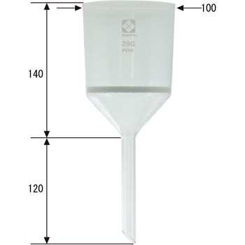 ガラスろ過器 25G ブフナロート形 SIBATA(柴田科学)