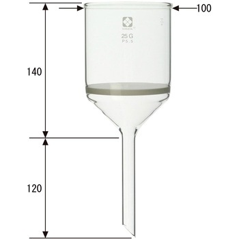 ガラスろ過器 25G ブフナロート形 SIBATA(柴田科学)