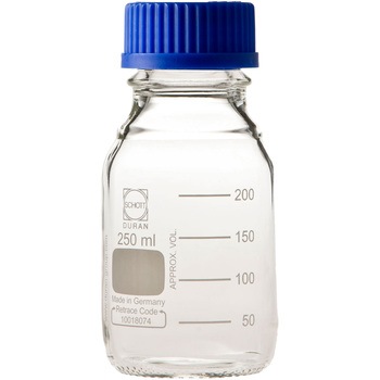 017200-250A ねじ口びん(メジュームびん) 青キャップ付 DURAN 18978225