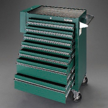 ツールワゴン付き工具セット (トレー入り) - エスコ