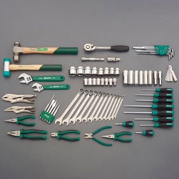 ツールワゴン付き工具セット (トレー入り) エスコ