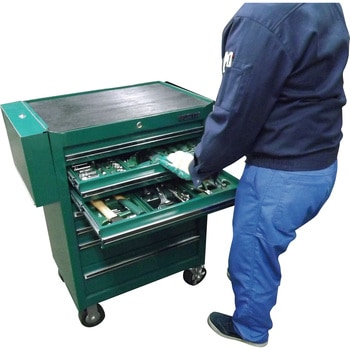 ツールワゴン付き工具セット (トレー入り) エスコ