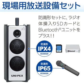 ポータブルアンプセット (現場放送用) エスコ