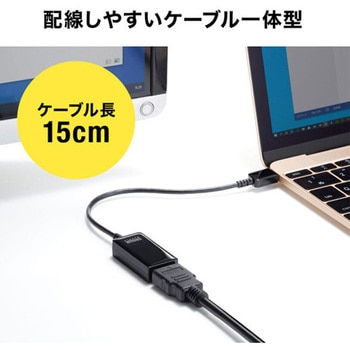 USB変換アダプター (TypeC-HDMI/DP Alt対応) エスコ