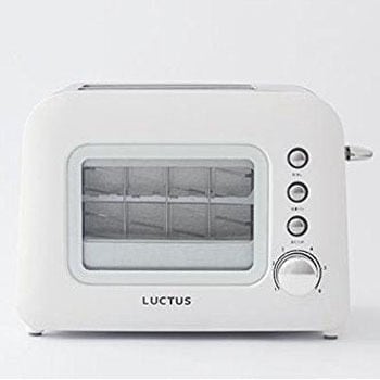 SE6100 LUCTUS 焼き目の見えるポップアップトースター スマイル 本体幅