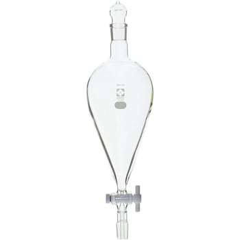 SPC分液ロート PTFEコック付 500mL 〔030240-224500〕() - 研究、開発用