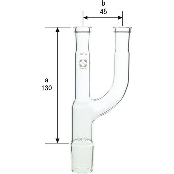 SPC連結管 二又 SIBATA(柴田科学) 共通擦合せ連結管 【通販モノタロウ】