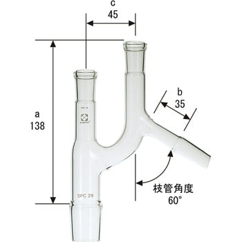 030440-1529 SPC連結管 クライゼン形 1個 SIBATA(柴田科学) 【通販